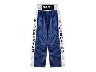 カスタムキックボクシングズボン : KNPANTS-001-ネイビー