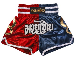 Kanong キックパンツ : KNS-143-レッド-ネイビー