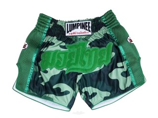 Lumpinee キックパンツ : LUM-052-グリーン-カモ