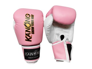 「Kanong」ボクシングキックボクシング用ボクシンググローブ : 褪紅