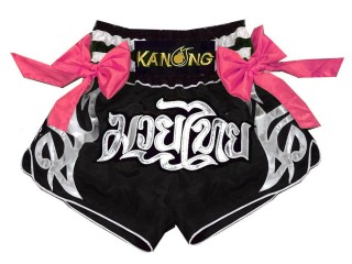 Kanong キックボクシングショーツ : KNS-127-黒