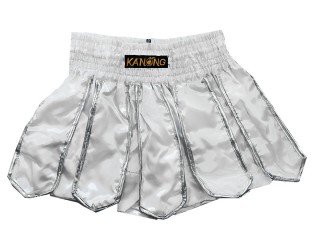 Kanong キックボクシング パンツ : KNS-139-白