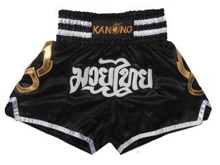 Kanong キックボクシングショーツ : KNS-143-黒