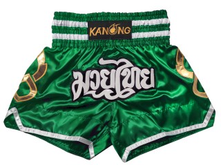 Kanong キックボクシングショーツ : KNS-143-緑