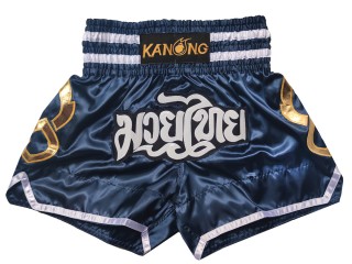 Kanong キックボクシング パンツ : KNS-143-紺
