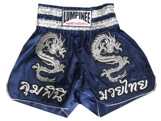 Lumpinee キックボクシングショーツ : LUM-038-紺