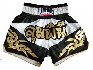 Lumpinee キックボクシング パンツ : LUM-049-白