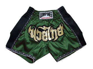 Lumpinee キックボクシングショーツ : LUMRTO-003-濃い緑色