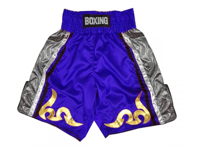 ボクシング トランクス オーダー : KNBSH-030-青 | Boxingjapan.com