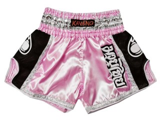 「Kanong」女性のレトロなスタイルのボクシングショーツ : KNSRTO-208-ピンク