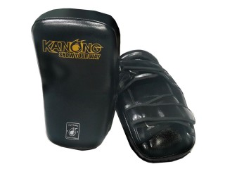「Kanong」ボクシングキックボクシングをトレーニングするための湾曲したキックパッド : 黒