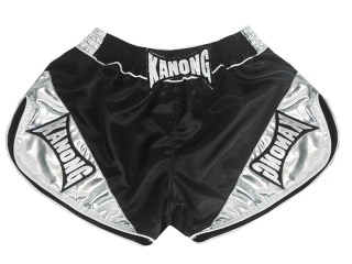 「Kanong」女子ボクシングショーツボクシングパンツ : KNSRTO-201-黒-銀色